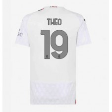 AC Milan Theo Hernandez #19 Bortedrakt Kvinner 2023-24 Kortermet